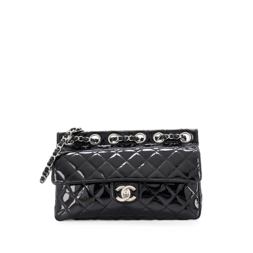 Стеганая сумка на плечо Chain Through Flap Bag среднего размера 1