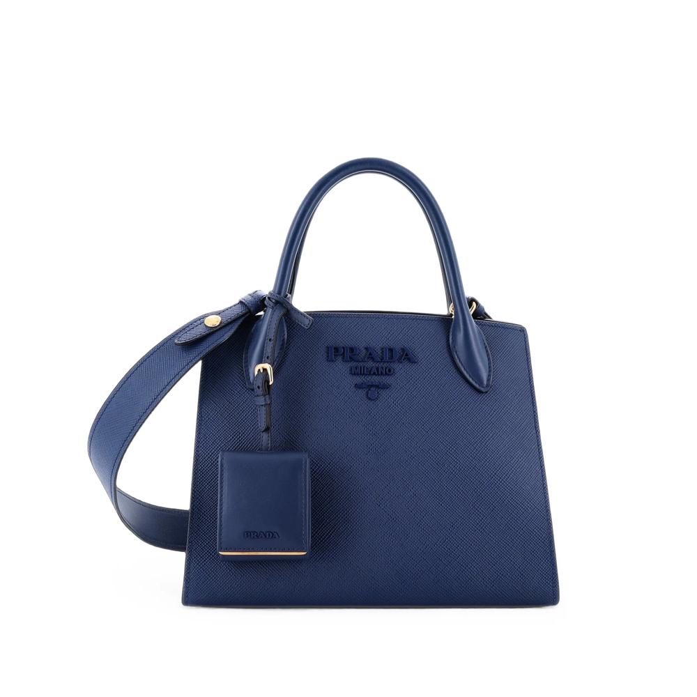 Monochrome Saffiano with City Calf Small tote bag 1