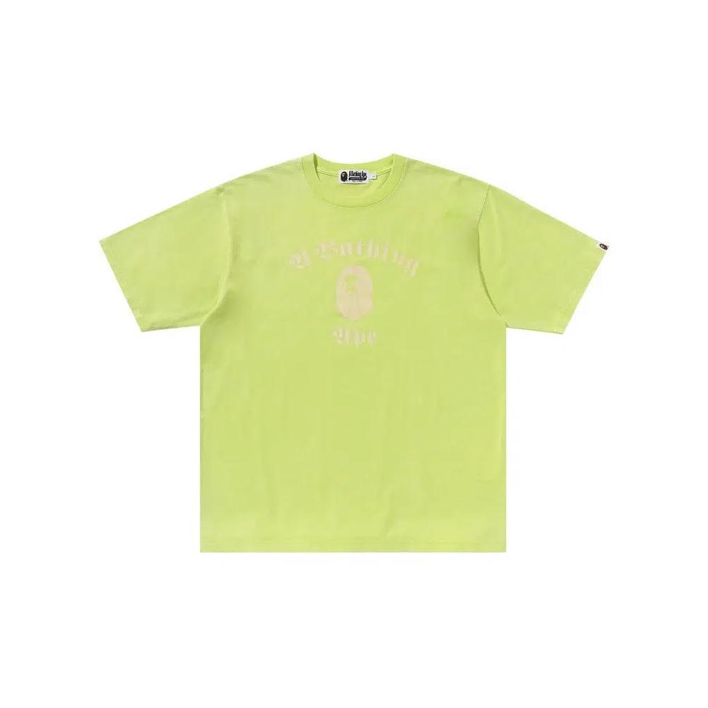 Футболки с коротким рукавом BAPE A Bathing Ape Overdye Relaxed Fit Tee 'Желтый' 1