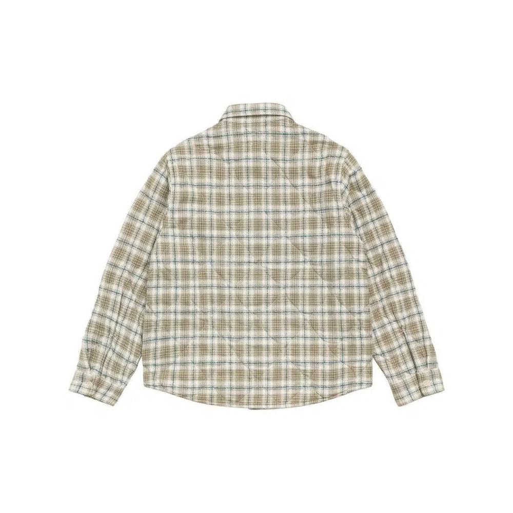Верхняя одежда Stussy Quilted Plaid Shirt Jacket 'Olive' 3