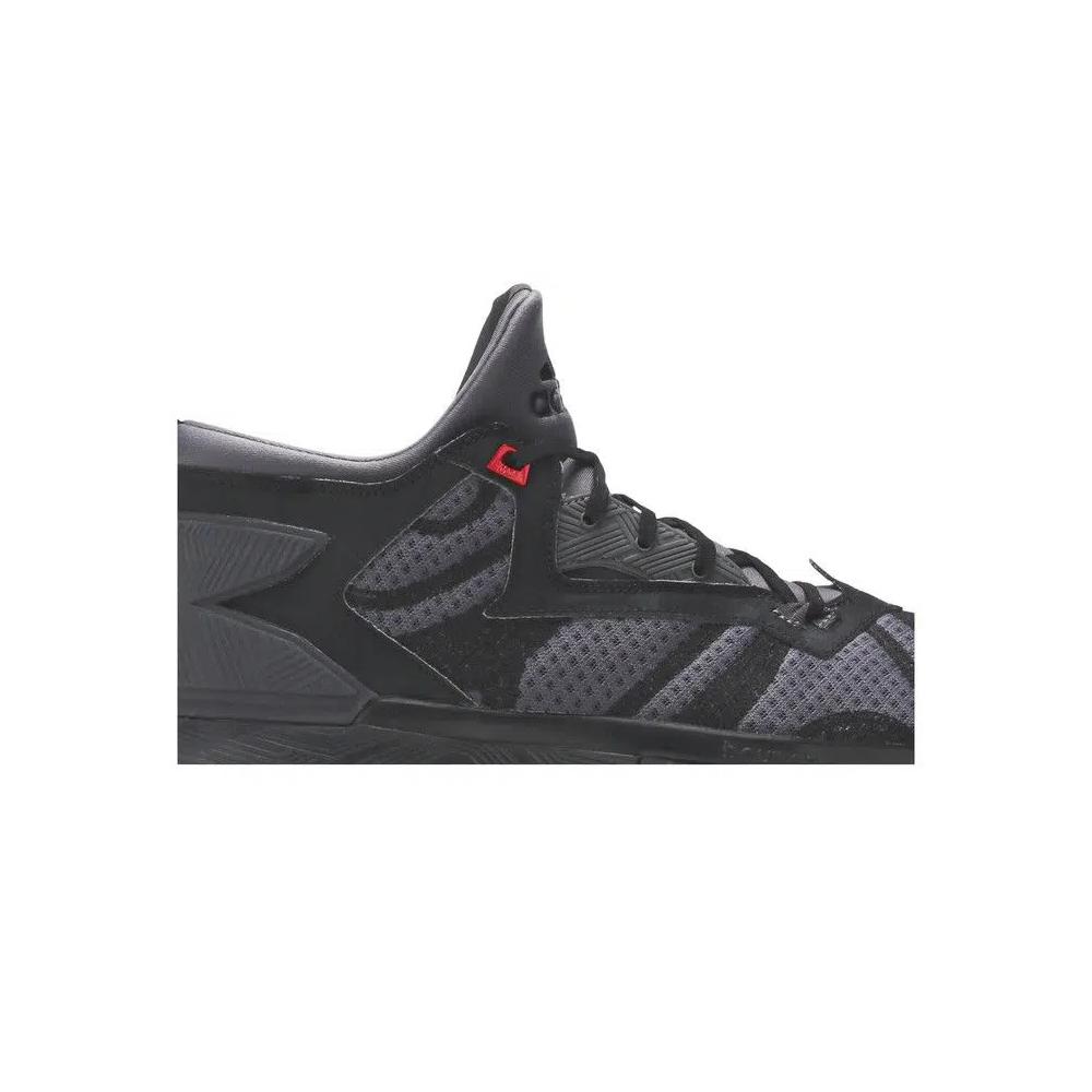 Кроссовки Adidas D Lillard 2 «Core Black Vivid Red» 2