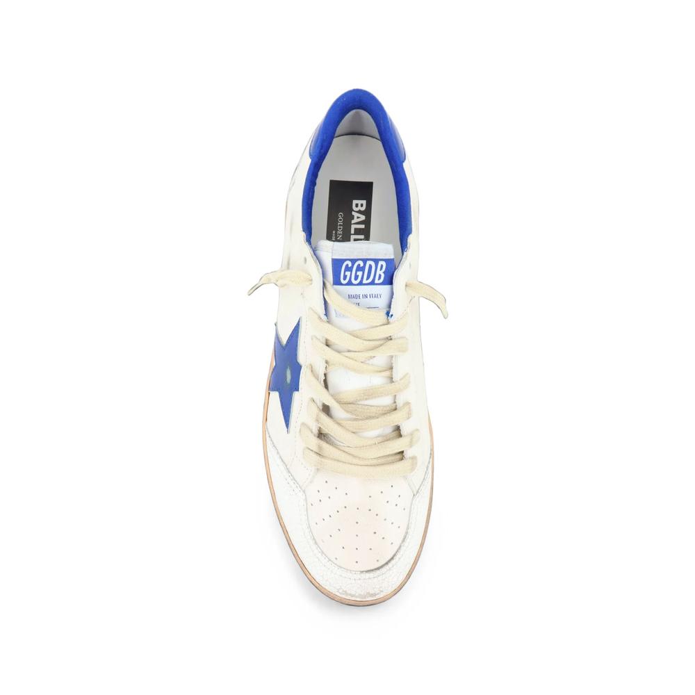 Ball Star in white nappa with blue star and heel tab 3