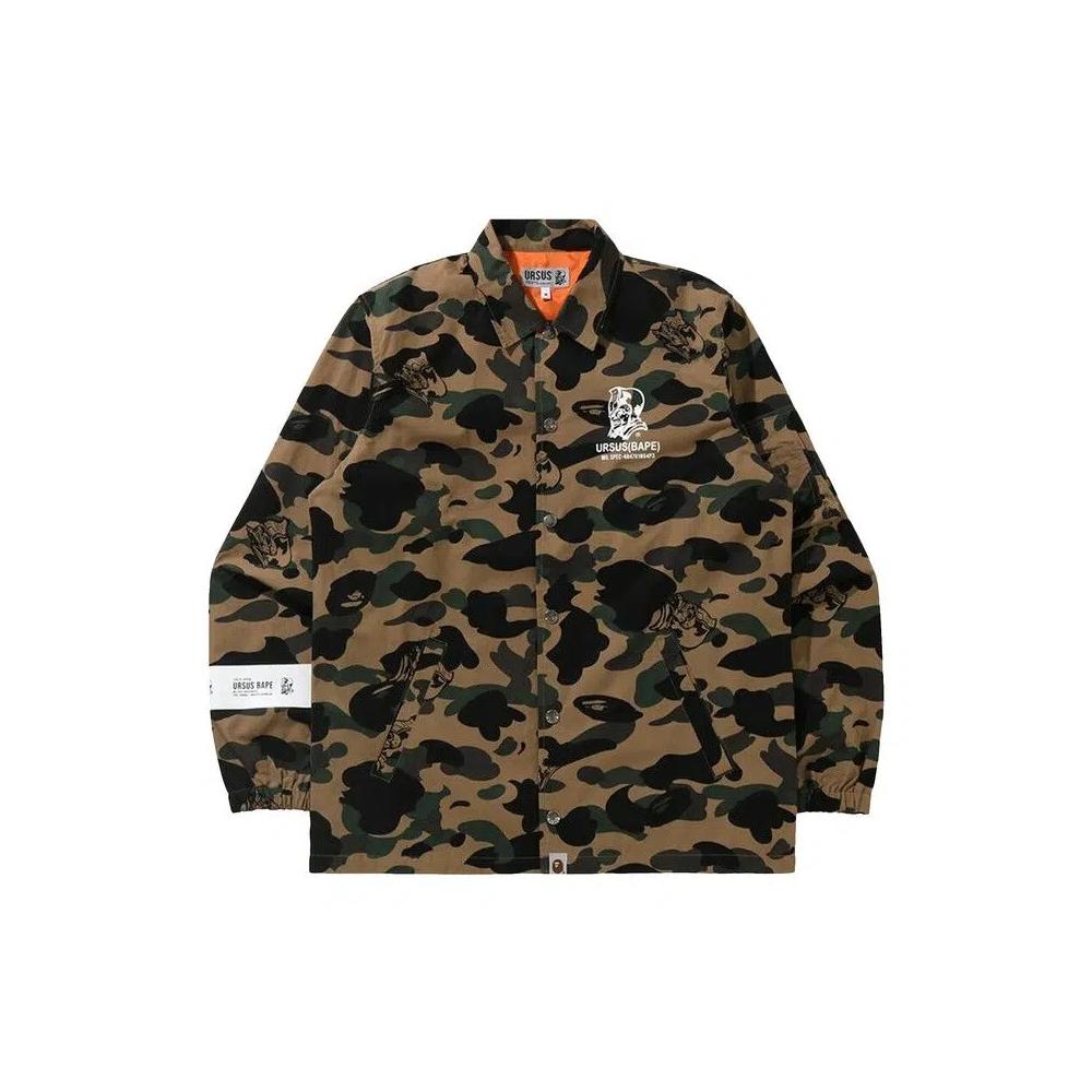 Куртки-бомберы BAPE Ursus Camo Coach Jacket 'Olive' 1