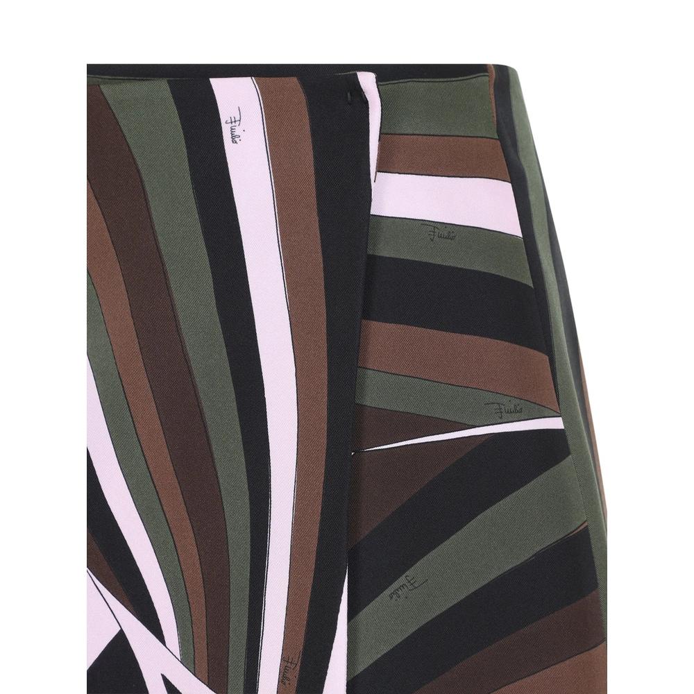 Iride print silk skirt 4