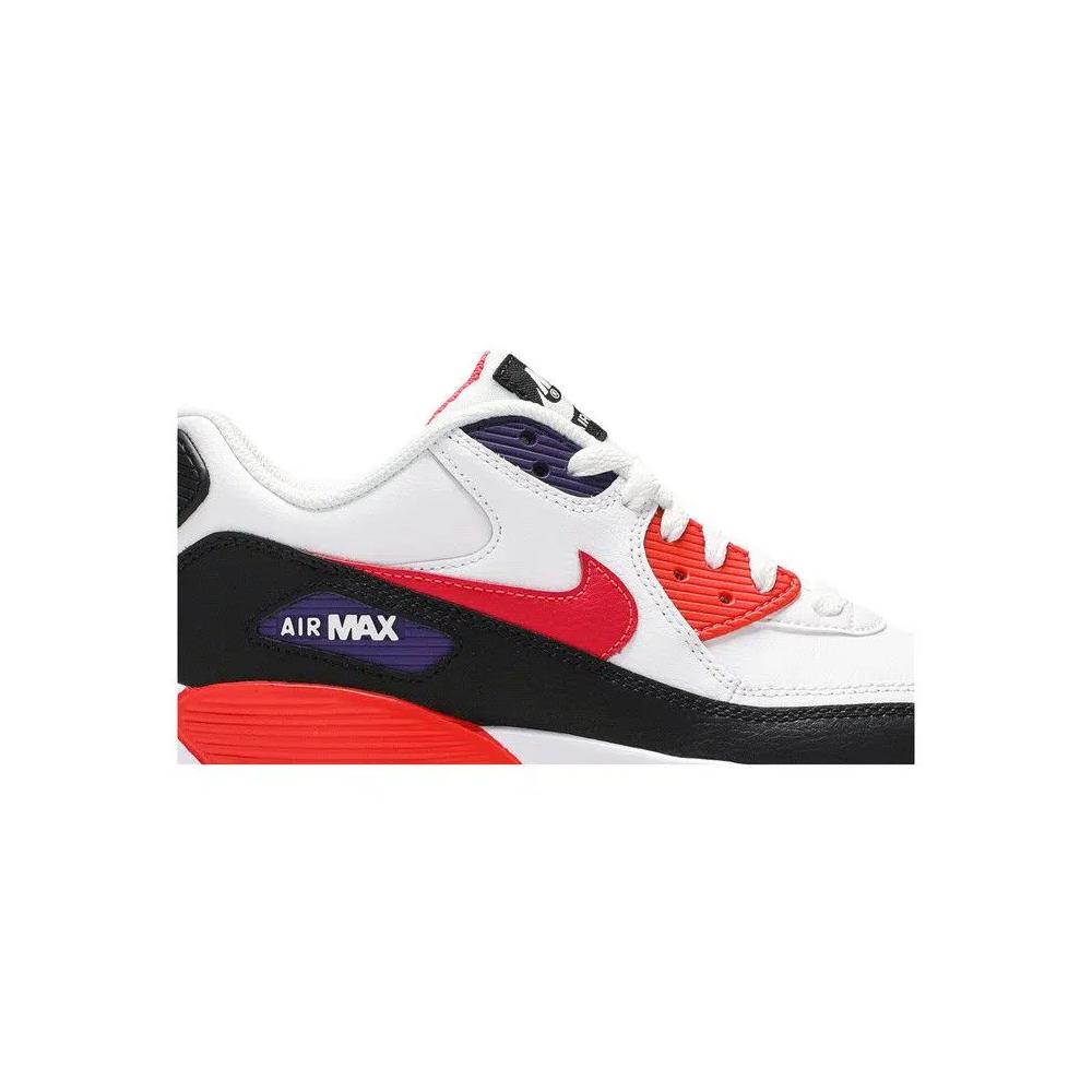 Кроссовки Nike Air Max 90 Leather GS 'White Bright Crimson' 2