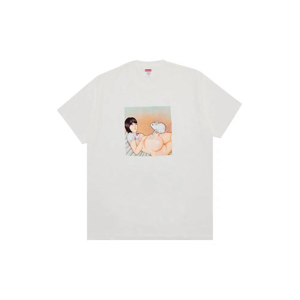 Футболки с коротким рукавом Supreme Mouse Tee 'White' 1