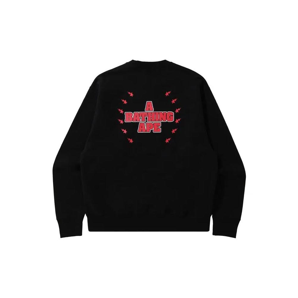 Свитера BAPE Crystal Stone Relaxed Crewneck 'Black' 2