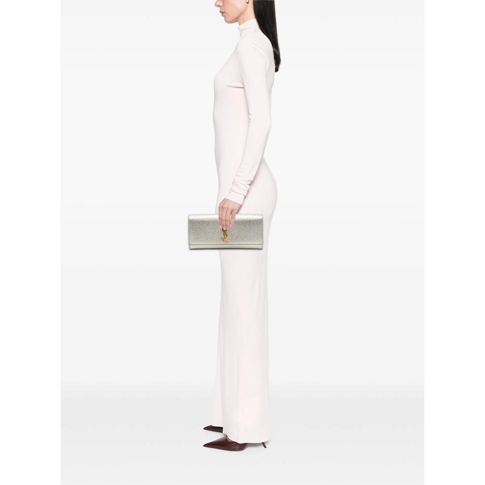 2015 Metallic Calfskin Cassandre clutch bag 2