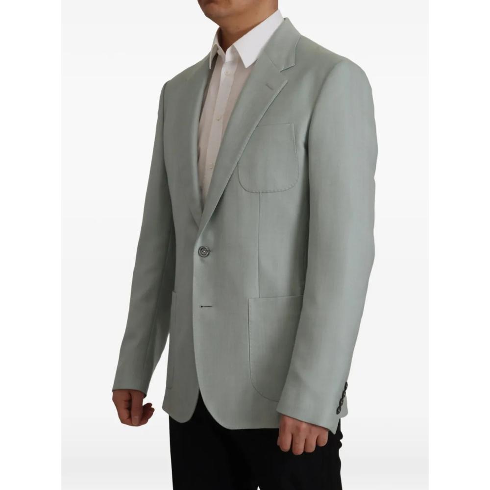 single-breasted cashmere-blend blazer 2