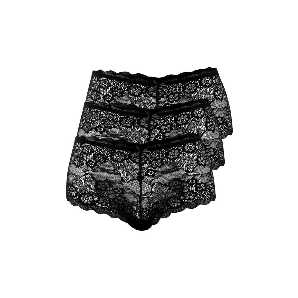 Черные кружевные трусы больших размеров, набор из 3 штук Tbbss26Cm00004 4