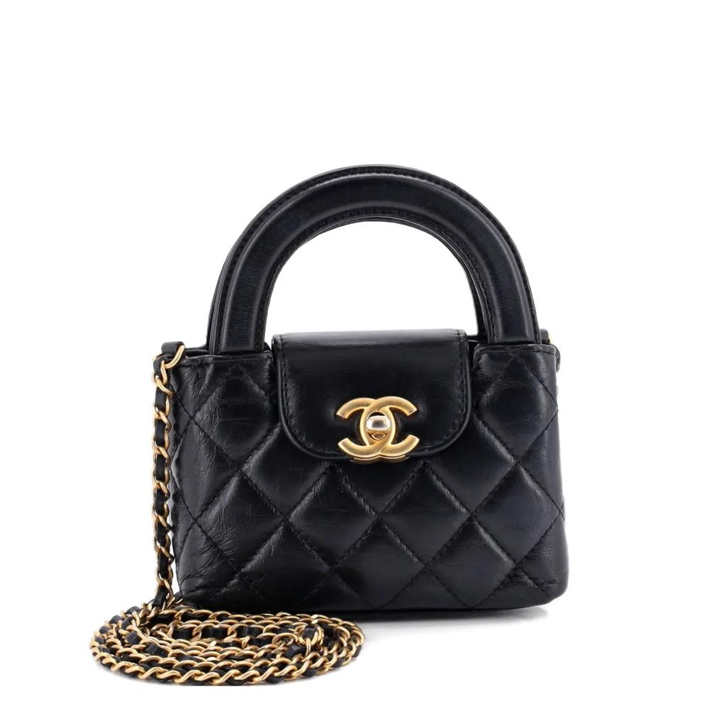 Стеганая сумка через плечо Kelly Top Handle Shopping Bag 1