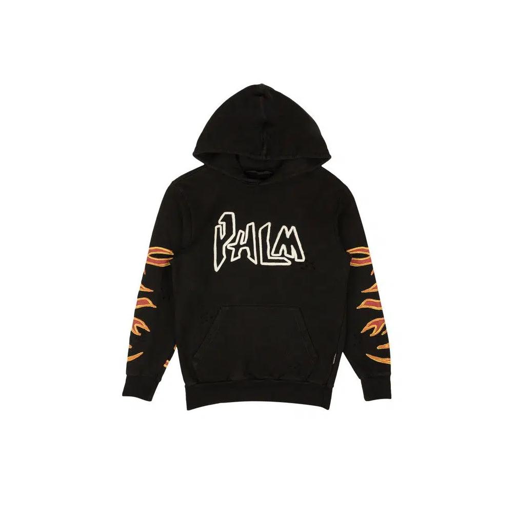Худи Palm Angels Graffiti Flames 'Black/White' 1