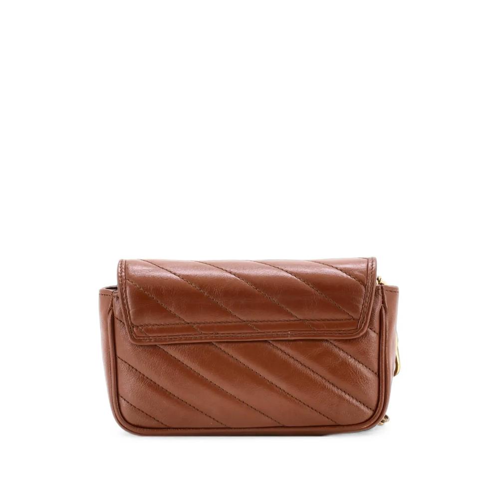 Стеганая сумка через плечо GG Marmont Flap Bag Diagonal 2