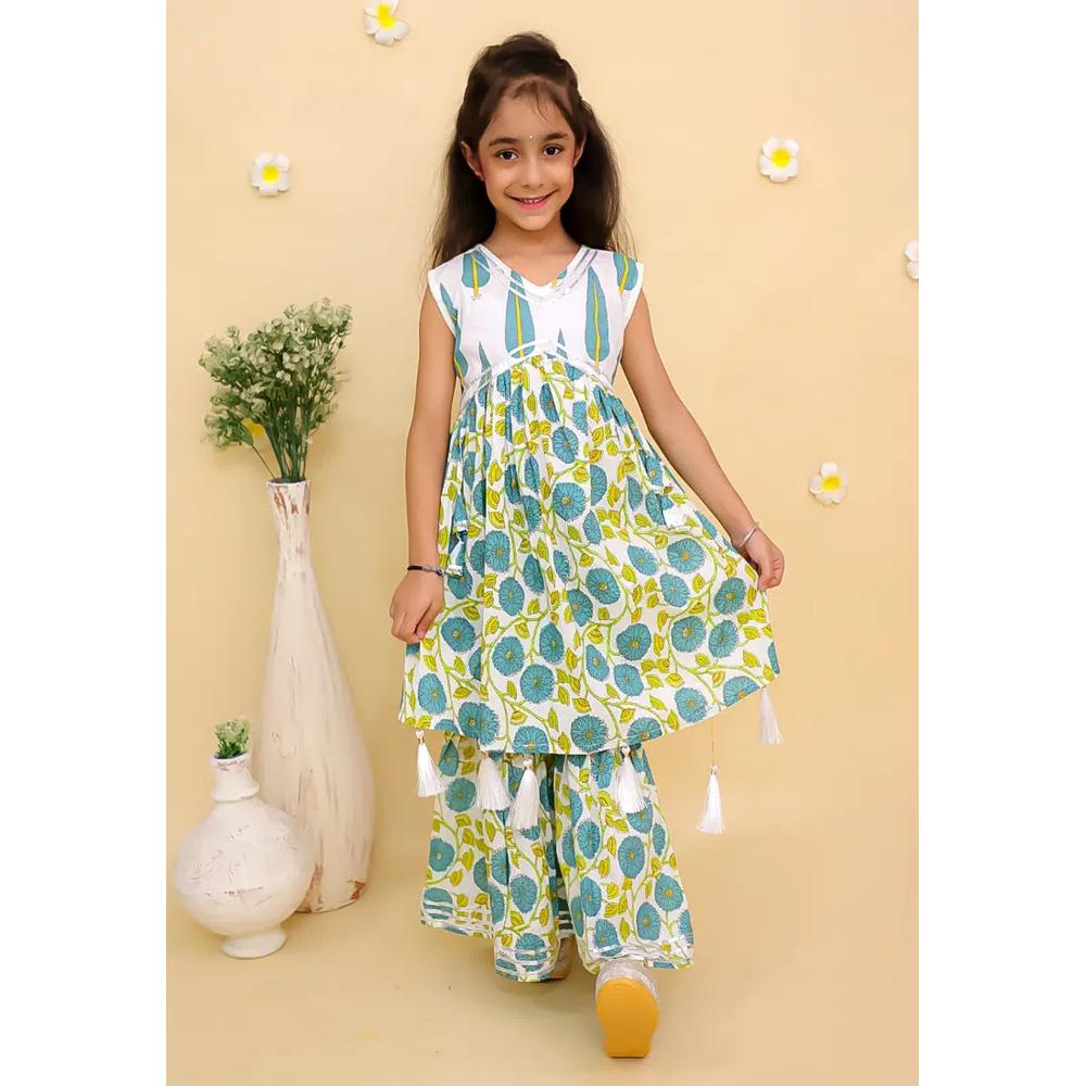 The Mom Store Emeraluxe Детский анаркали курта шарара сет - Мульти 6