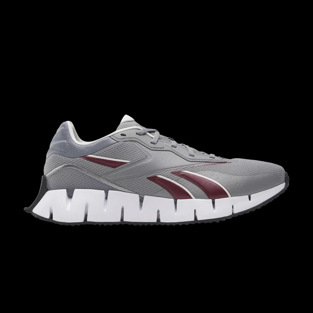 Повседневный бег Reebok Zig Dynamica 4 'Pure Grey Classic Maroon' 1