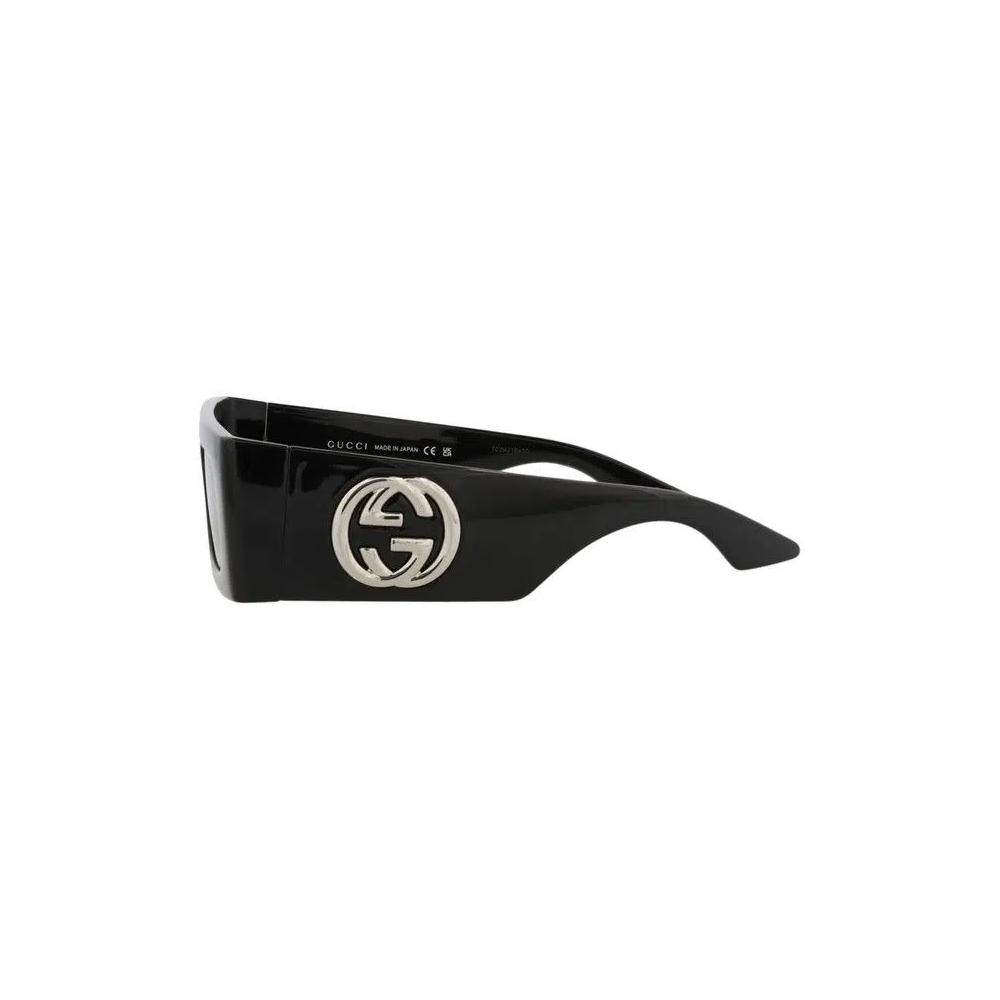 Очки-щитки Gucci Shield Sunglasses 'Black/Grey' 2