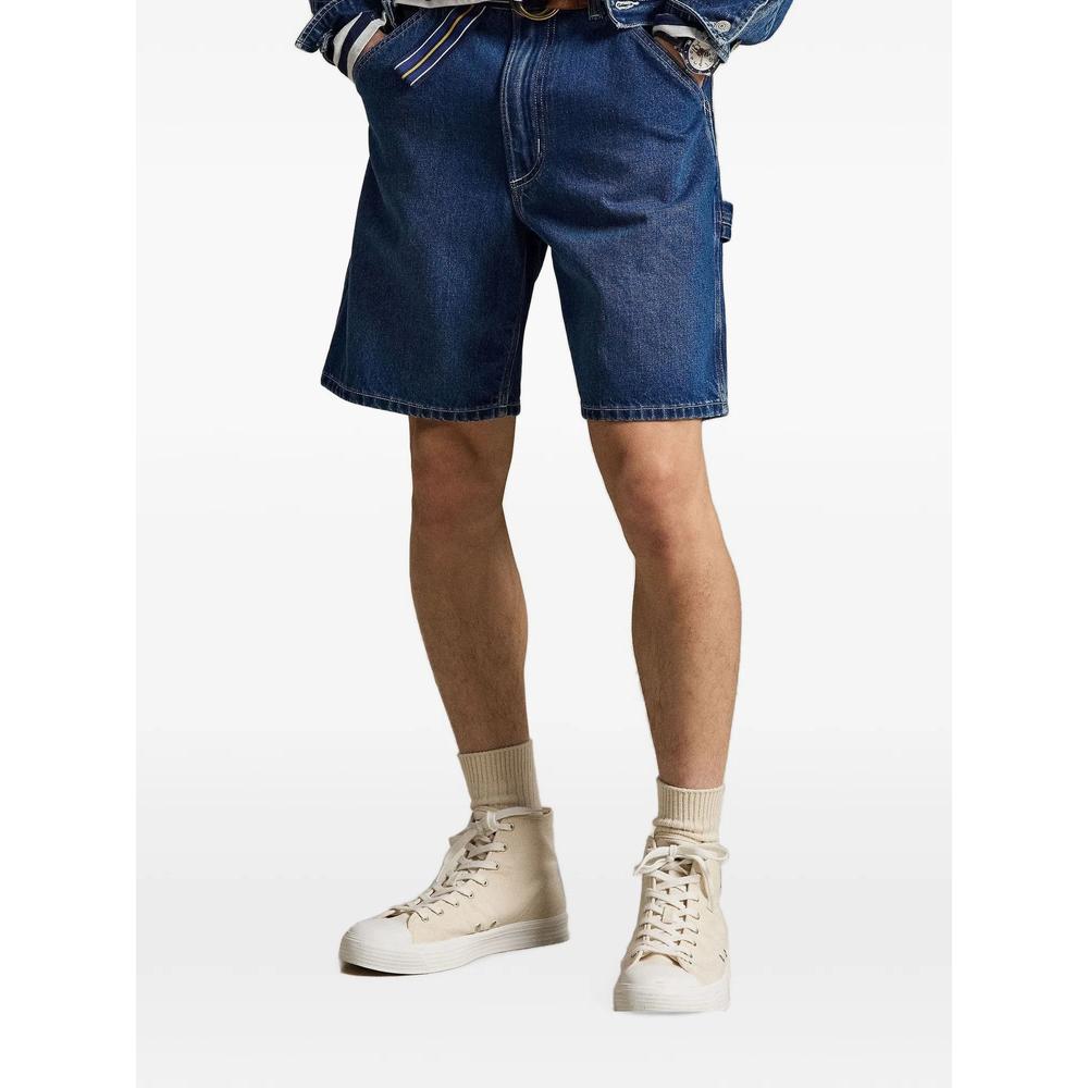 logo-embroidered carpenter shorts 2