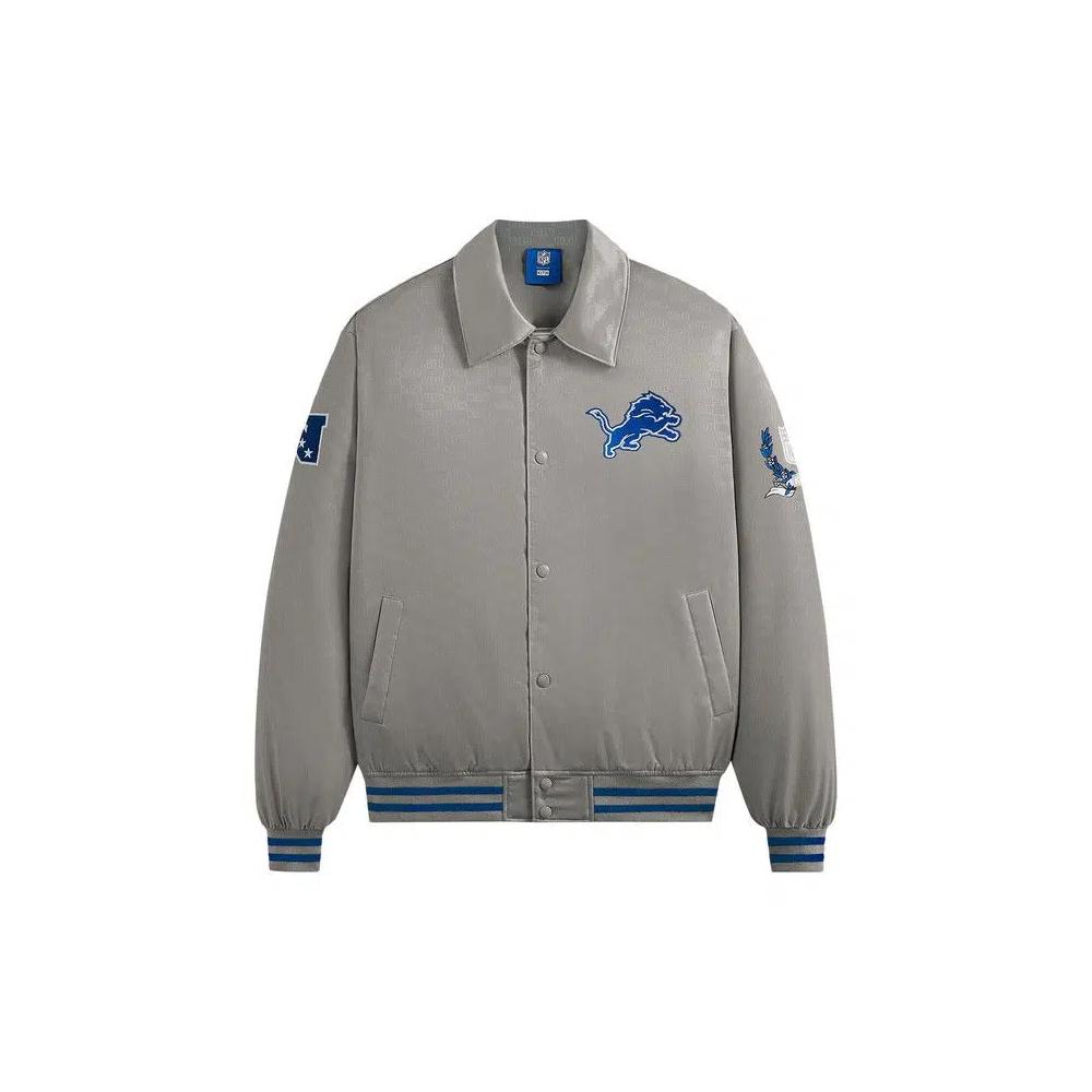 Бомберы Kith For The NFL: Lions Satin Bomber Jacket «Цепь» 1