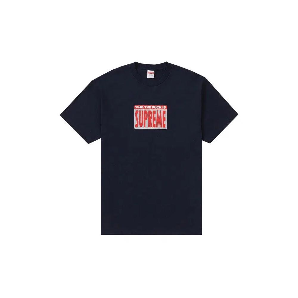 Футболки Supreme Who The Fuck Tee 'Navy' 1