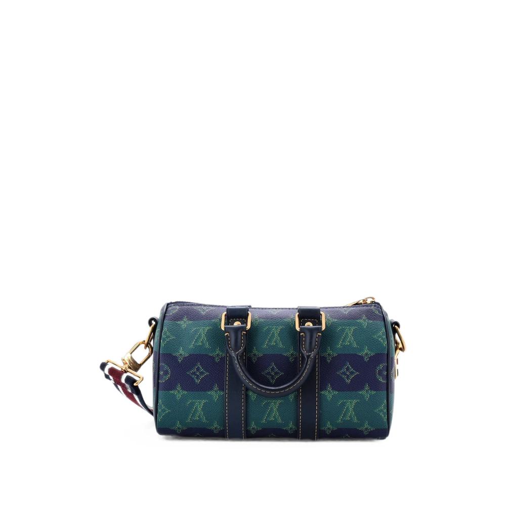 Keepall Bandouliere Bag Limited Edition Marque Deposee Stripes Monogram Heritage Canvas 25 satchel 4