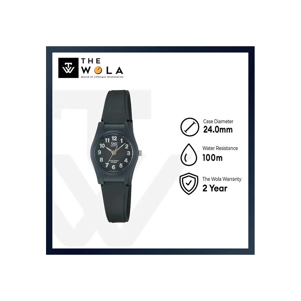 Часы Citizen VQ03J004Y Женские аналоговые часы с черным резиновым ремешком 2
