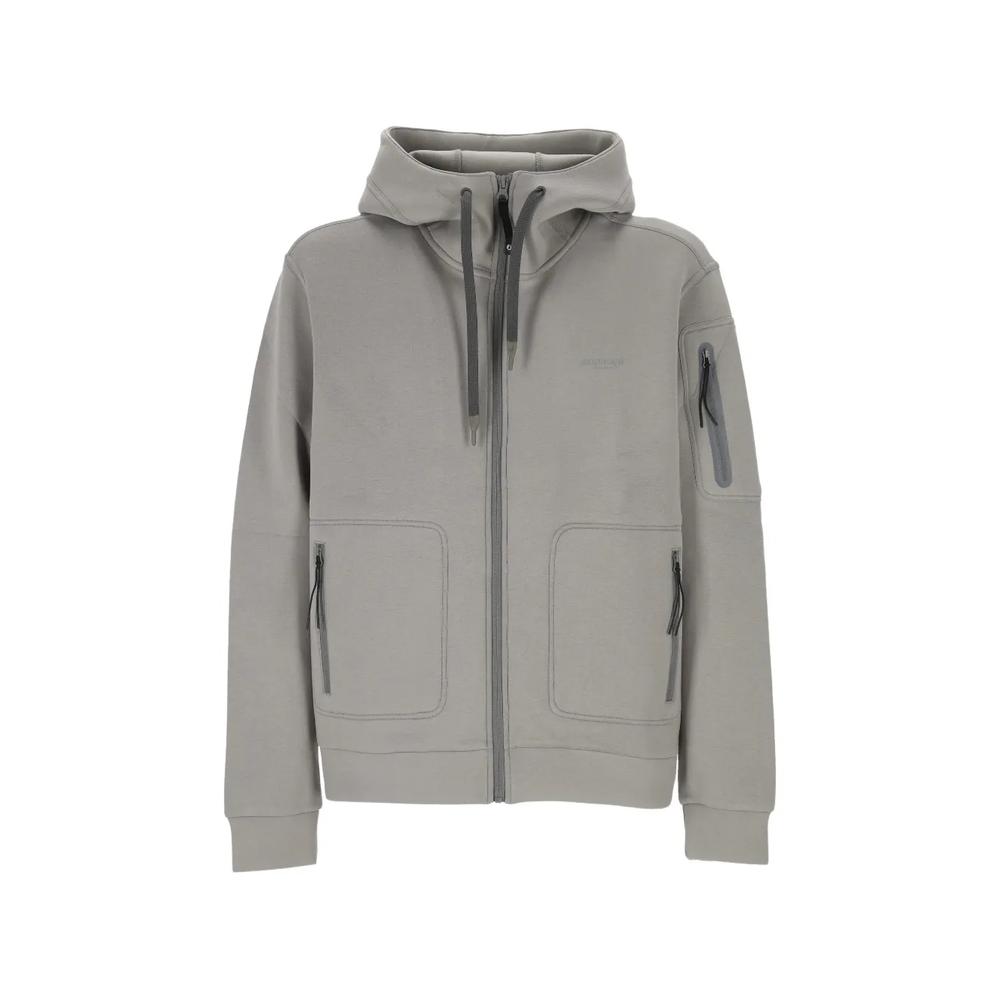 zip-up logo-print hoodie 1