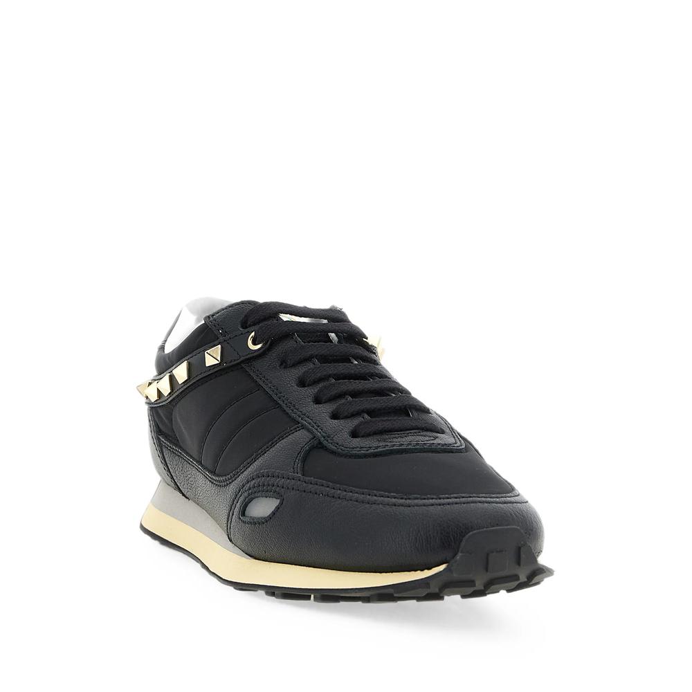 Stud Up trainer in leather and nylon 2