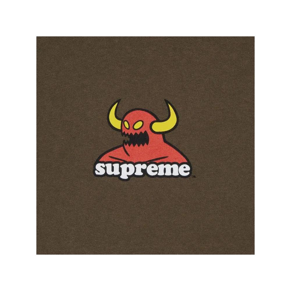 Худи Supreme x Toy Machine Hooded Sweatshirt 'Dusty Brown' 2