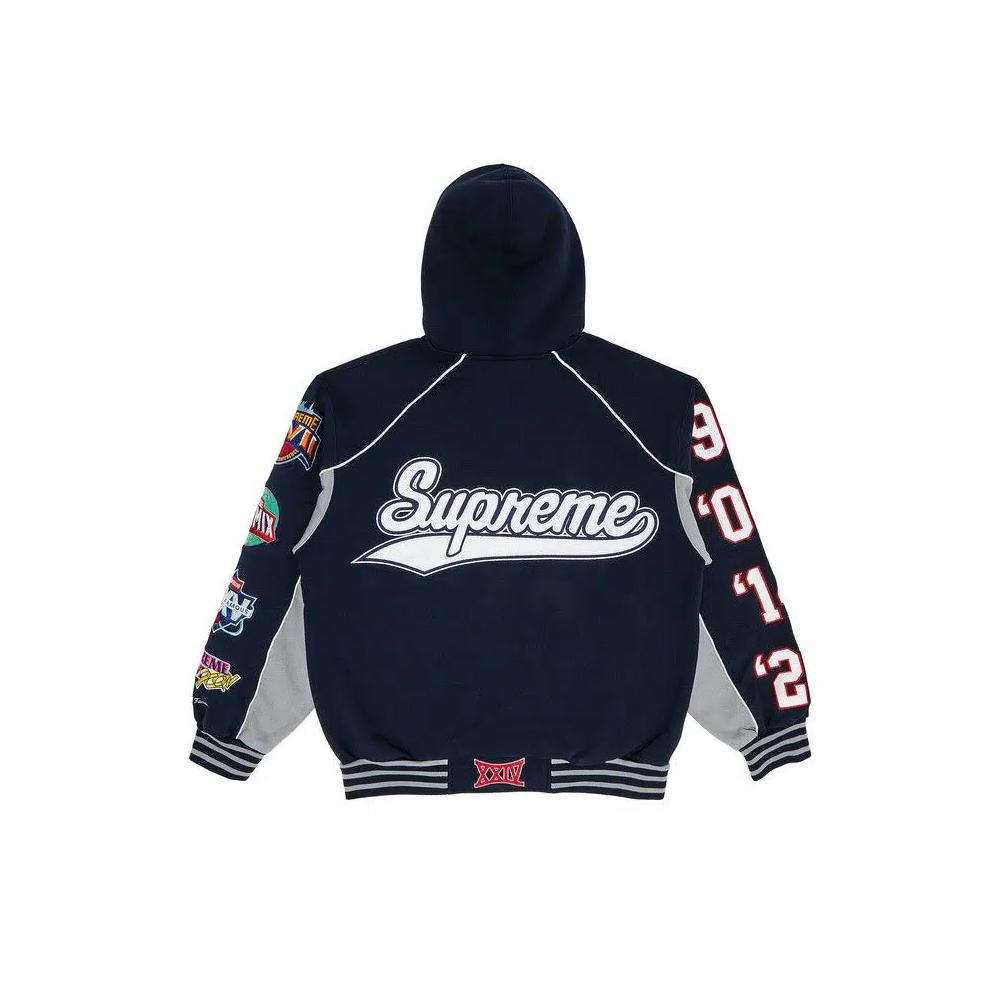 Худи Supreme Playoffs Zip Up Hooded Sweatshirt 'Темно-синий' 2