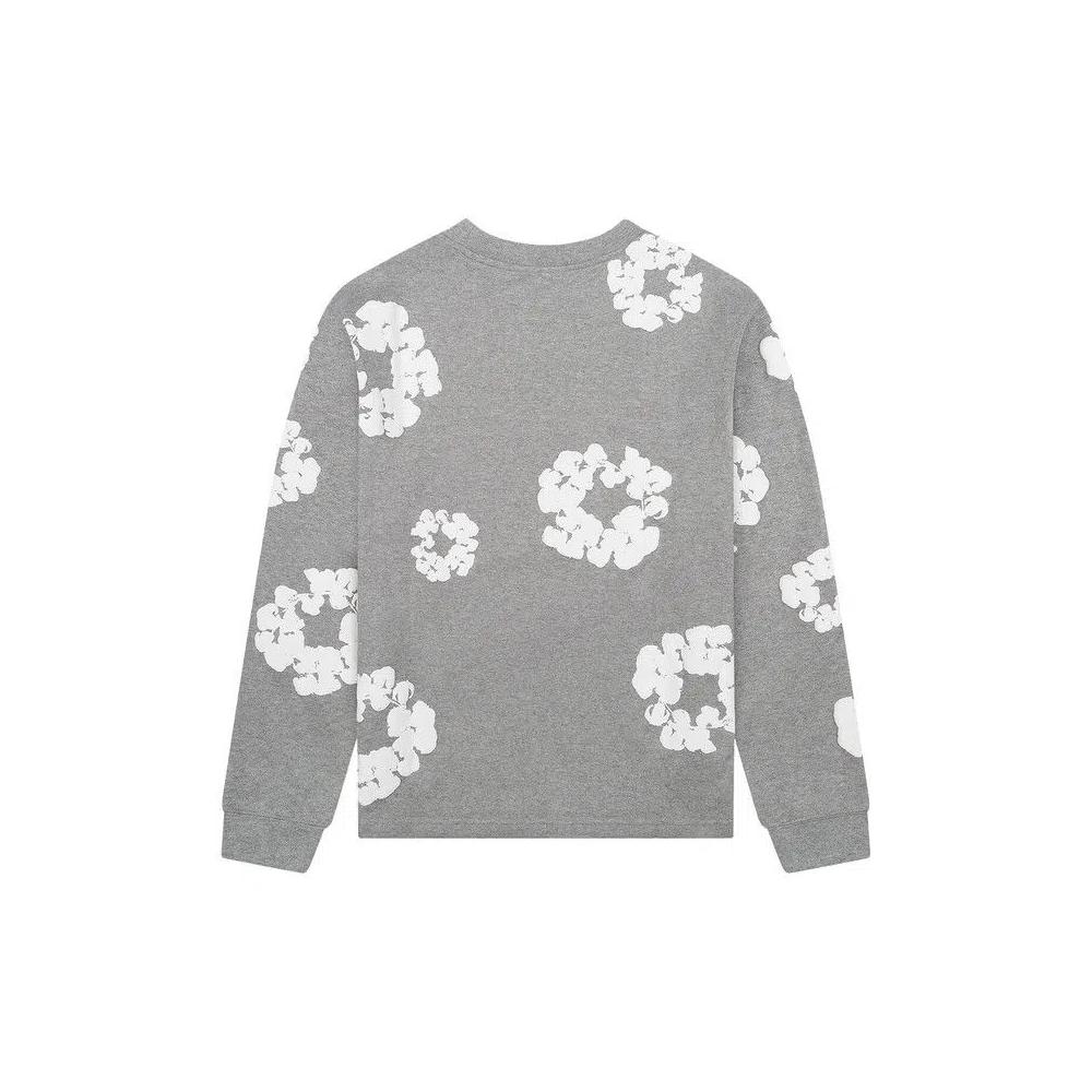Свитшоты Denim Tears Long-Sleeve Wreath Tee 'Grey' 2