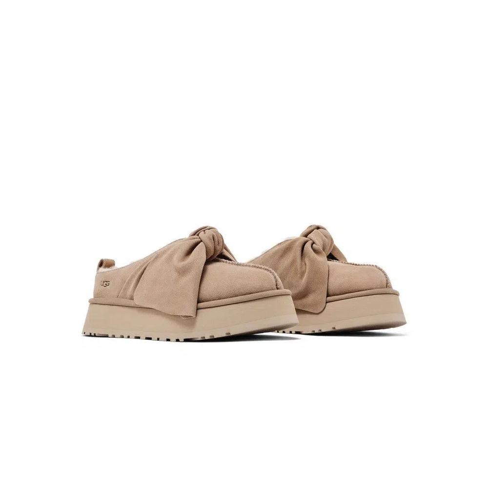 Тапочки UGG Wmns Platform Slip-On Bow Slipper «Sand» 8