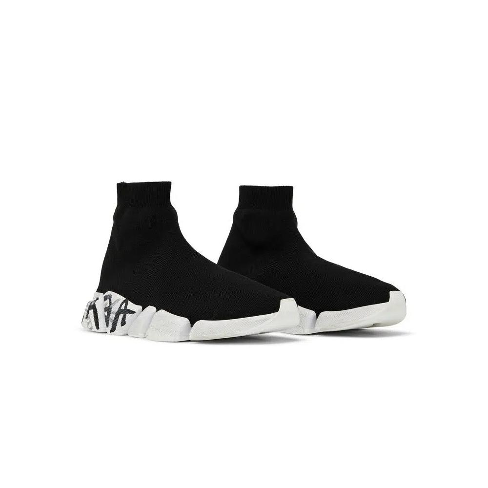 Кроссовки Balenciaga Speed 2.0 Sneaker 'Worn-Out Graffiti - Black' 8