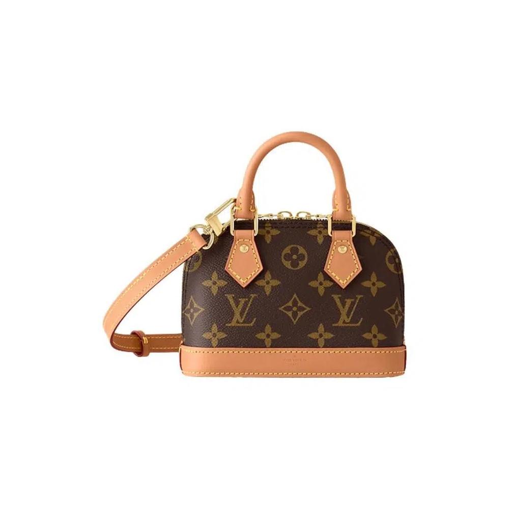 Сумки через плечо Louis Vuitton Nano Alma 'Коричневый монограмма канвас' 1