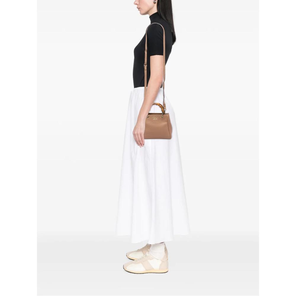 Сумка-сэтчел Calfskin Bamboo Shopper размера мини (2016-2026 годы) 2