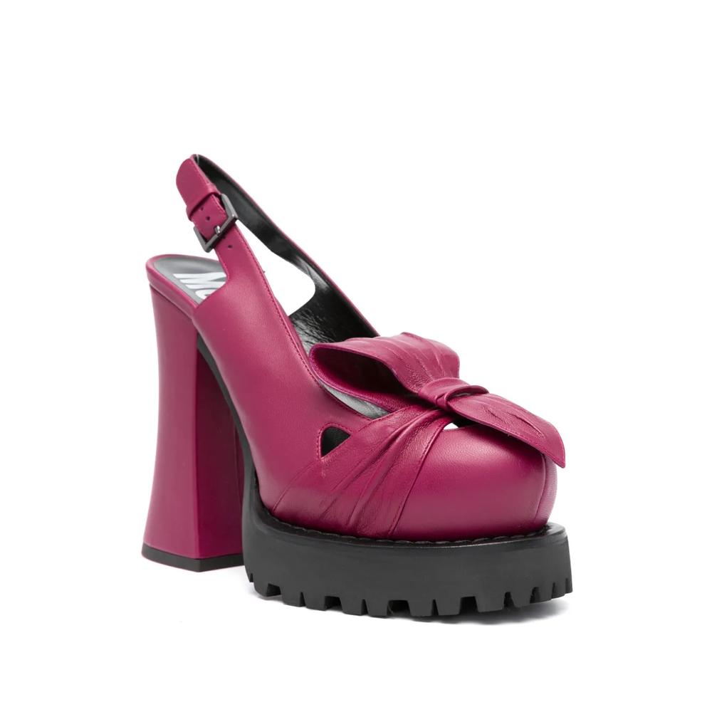 130mm leather slingback pumps 2