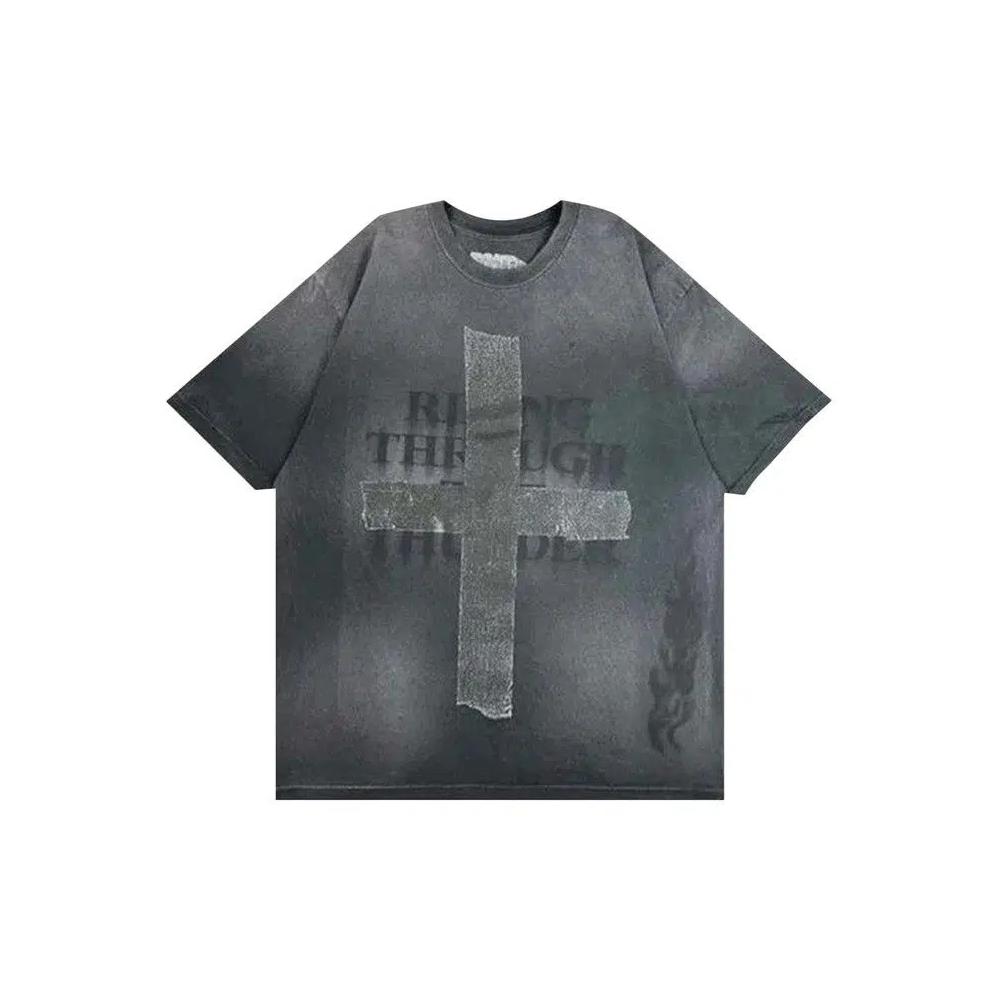 Футболка Tops Cactus Jack от Travis Scott Met Life Tee II «Washed Grey» 1
