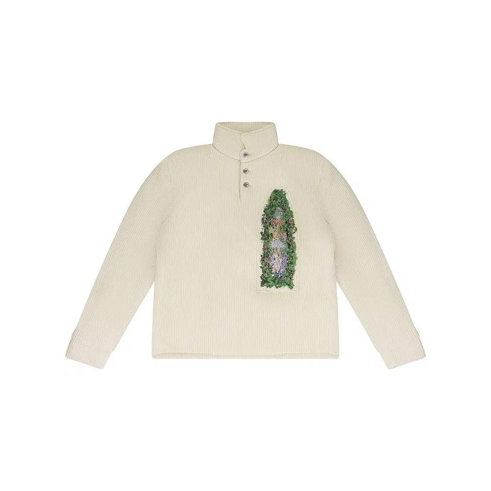Топы Who Decides War Puffed Rugby Button Down Shirt 'Ivory' 1