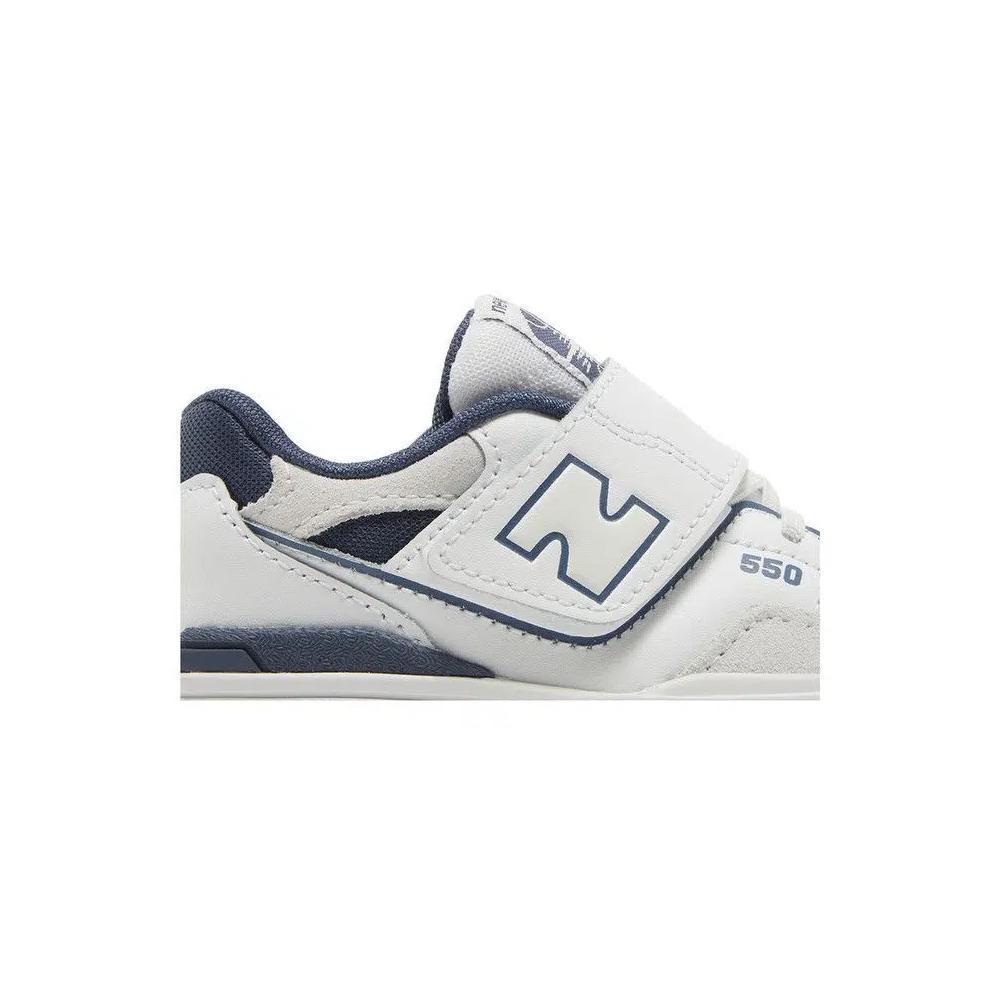 Кроссовки New Balance 550 Bungee Lace Top Strap Toddler 'White Vintage Indigo' 2