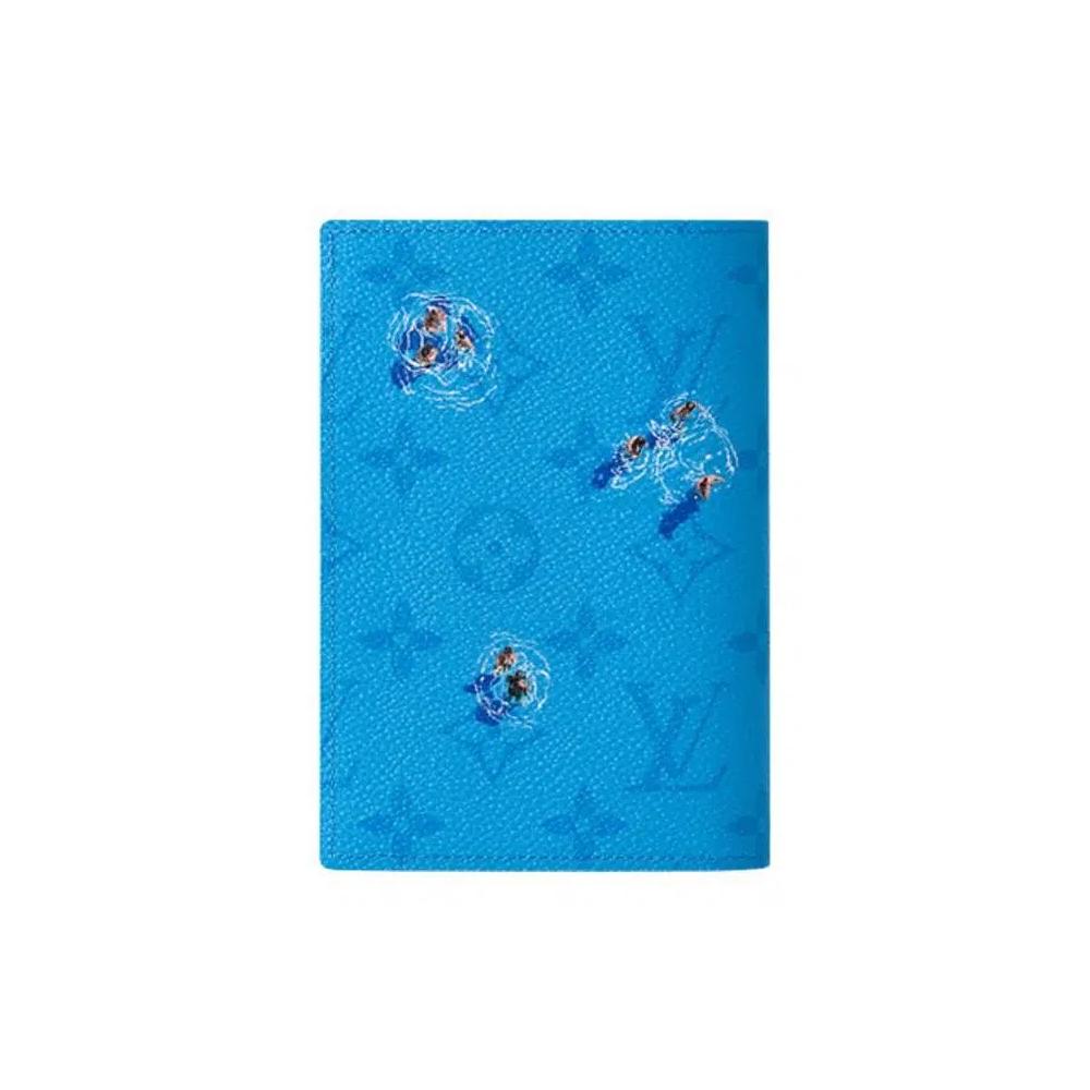 Путешествия Louis Vuitton Passport Cover 'Pool Blue Monogram Canvas' 2