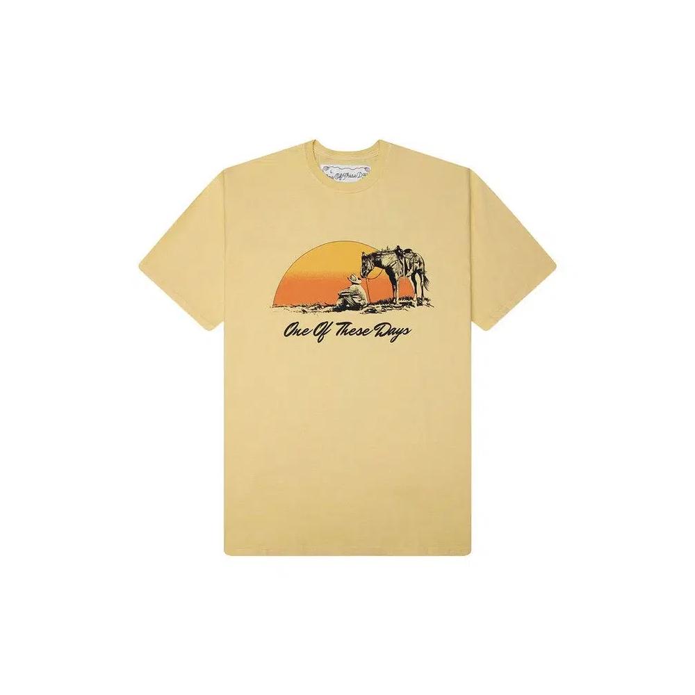 Футболки с коротким рукавом One Of These Days Could Only Remember T-Shirt 'Hard Washed Yellow' 1