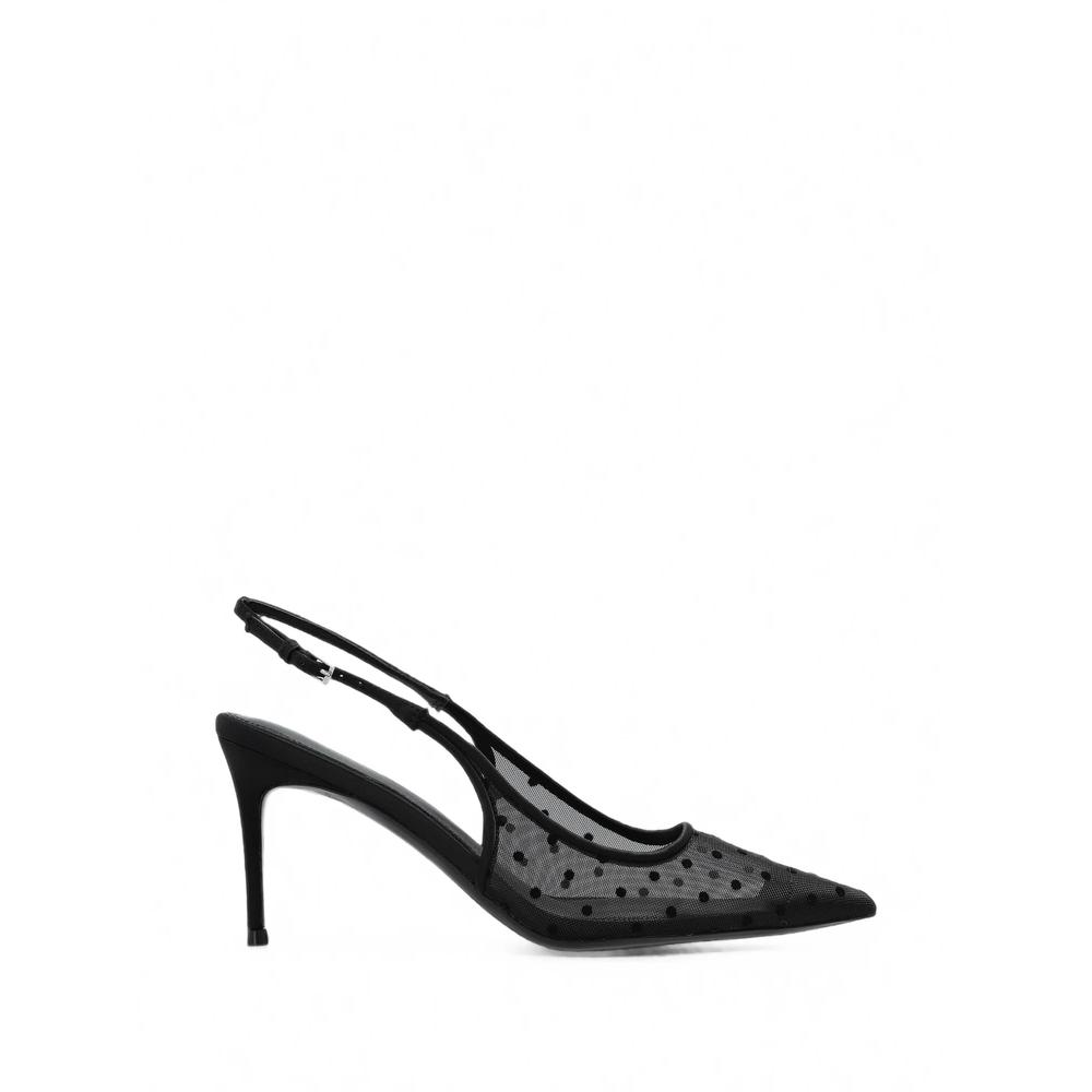 Marina polka-dot mesh slingback pumps 1