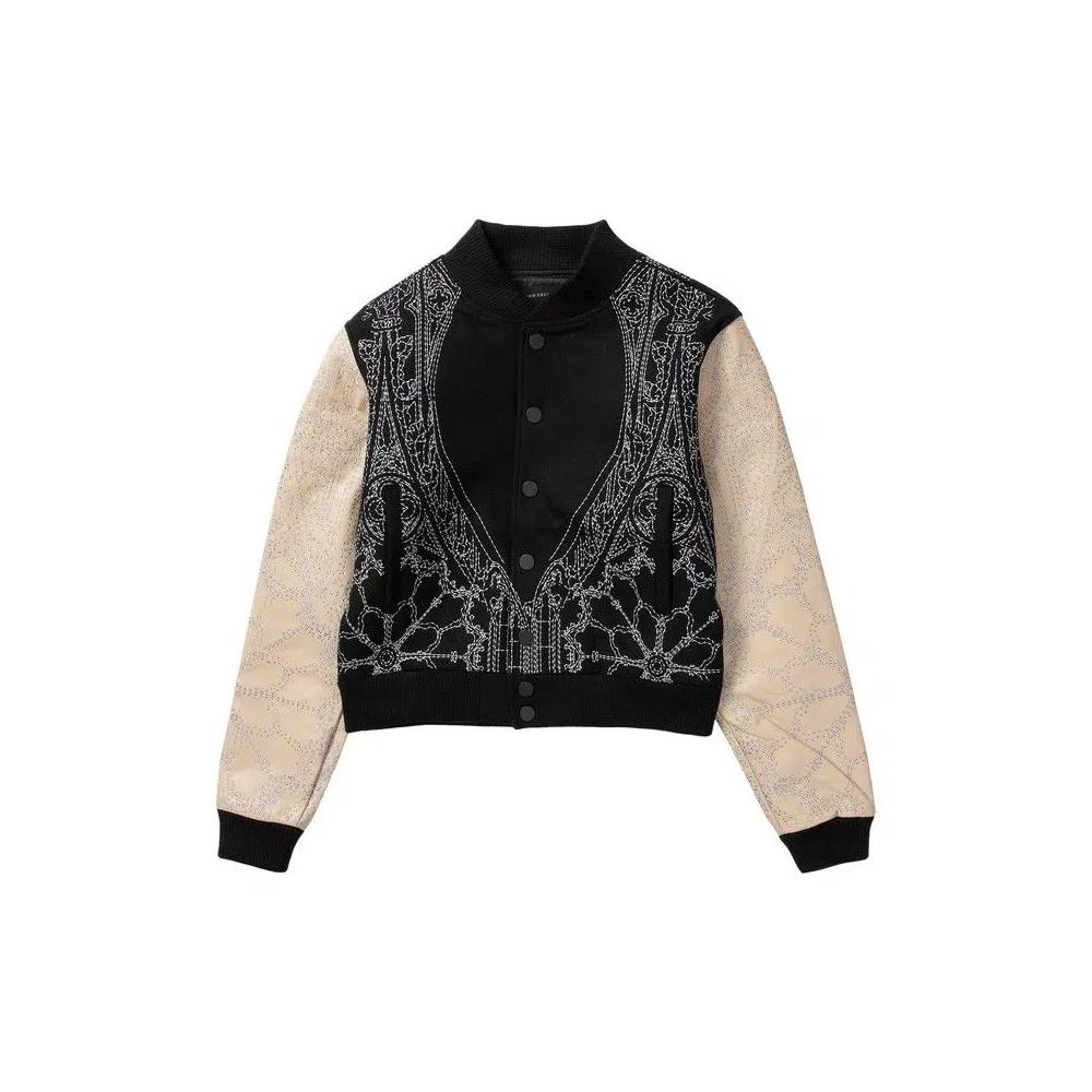 Варсити-куртки Who Decides War Notre Dame Varsity Jacket 'Coal' 1