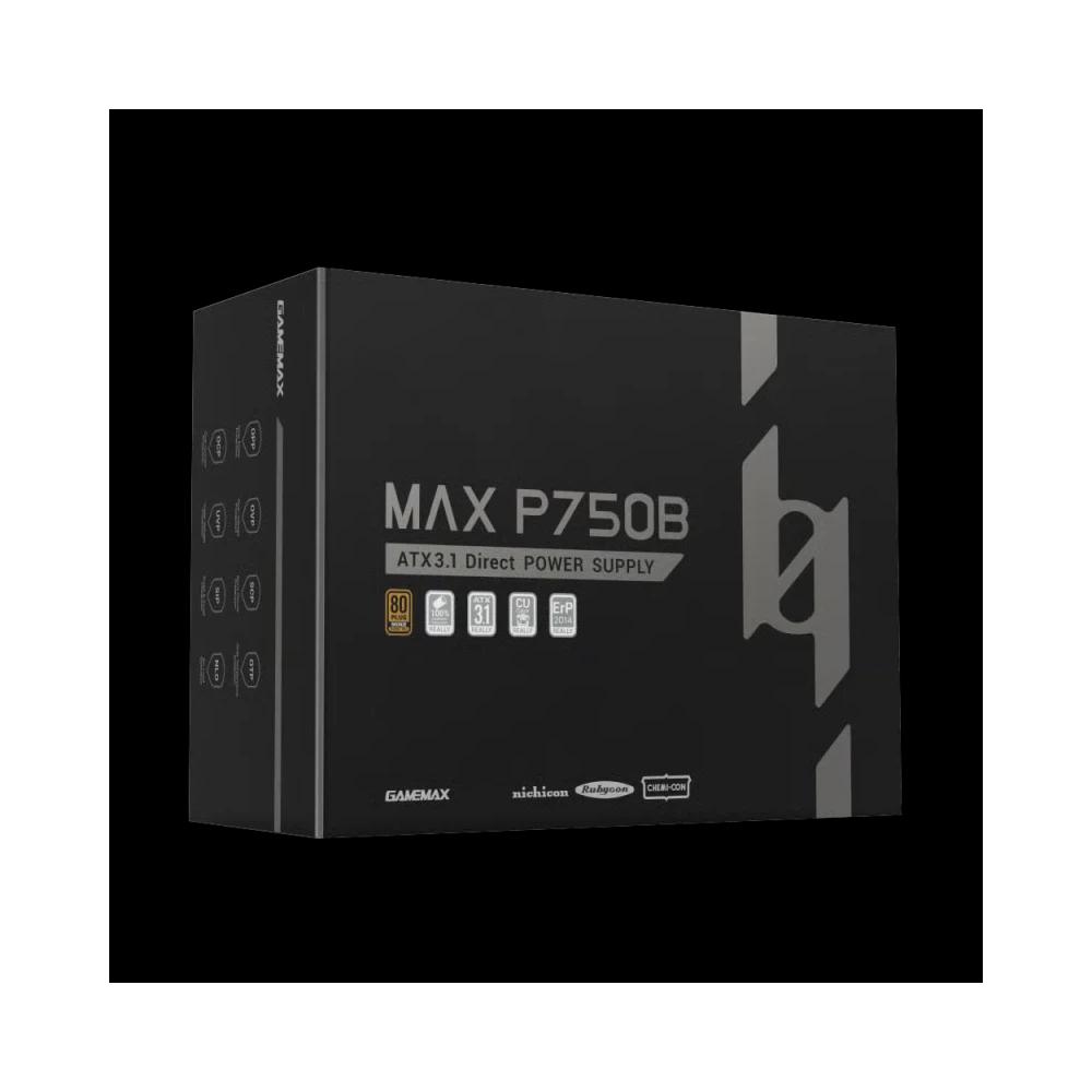 GameMax MAX P750B 750W 80Plus Bronze  блок питания - черный 4