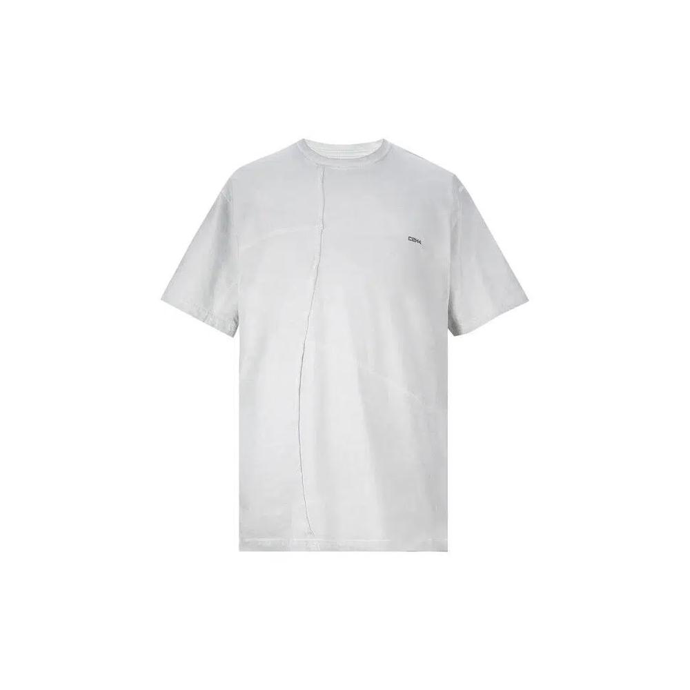 Футболки C2H4 Crooked Panelled T-Shirt 'Forest Grey' 1