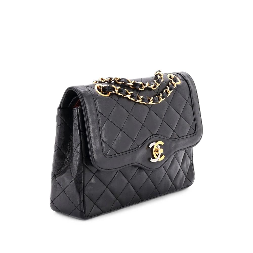 Two Tone CC Flap Bag Quilted Lambskin Small crossbody bag 3