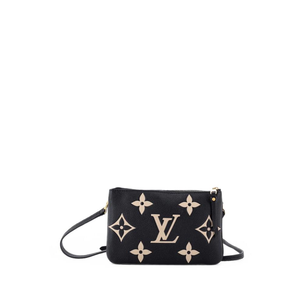 Double Zip Pochette Bicolor Monogram Empreinte Giant crossbody bag 2
