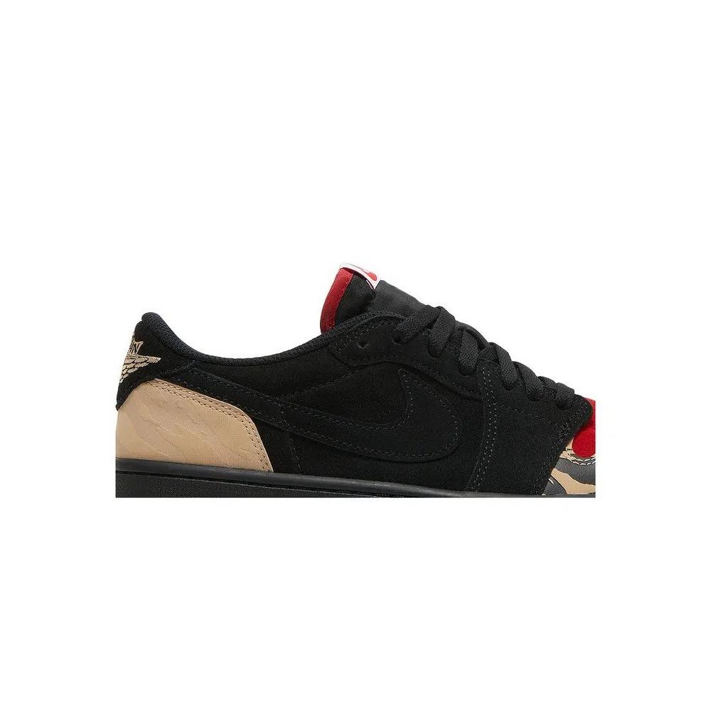Повседневные баскетбольные кроссовки SoleFly x Air Jordan 1 Low Retro OG SP 'Everglades' 2
