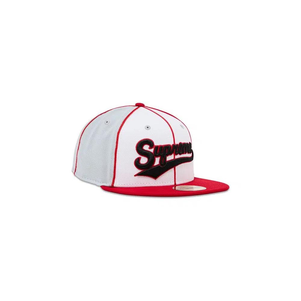 Головные уборы Supreme Piping Script Logo New Era 'Grey' 2