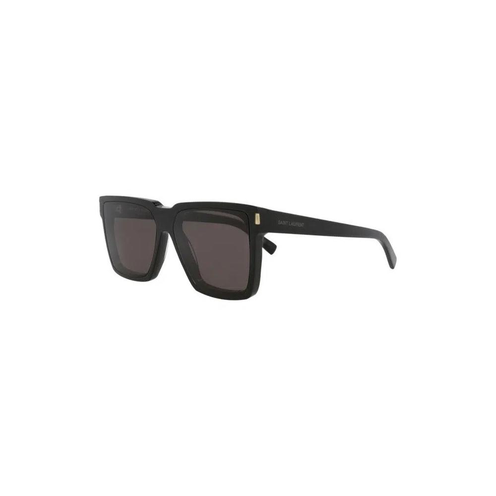 Очки Saint Laurent Square-Frame Recycled Acetate Sunglasses 'Black Grey' 2