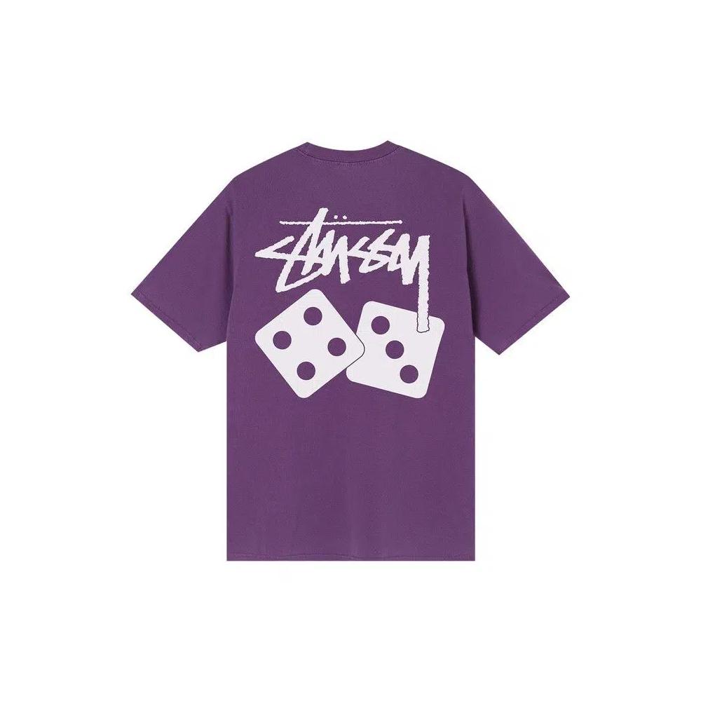 Футболки Stussy Dice Pigment Dyed Tee 'Purple' 2